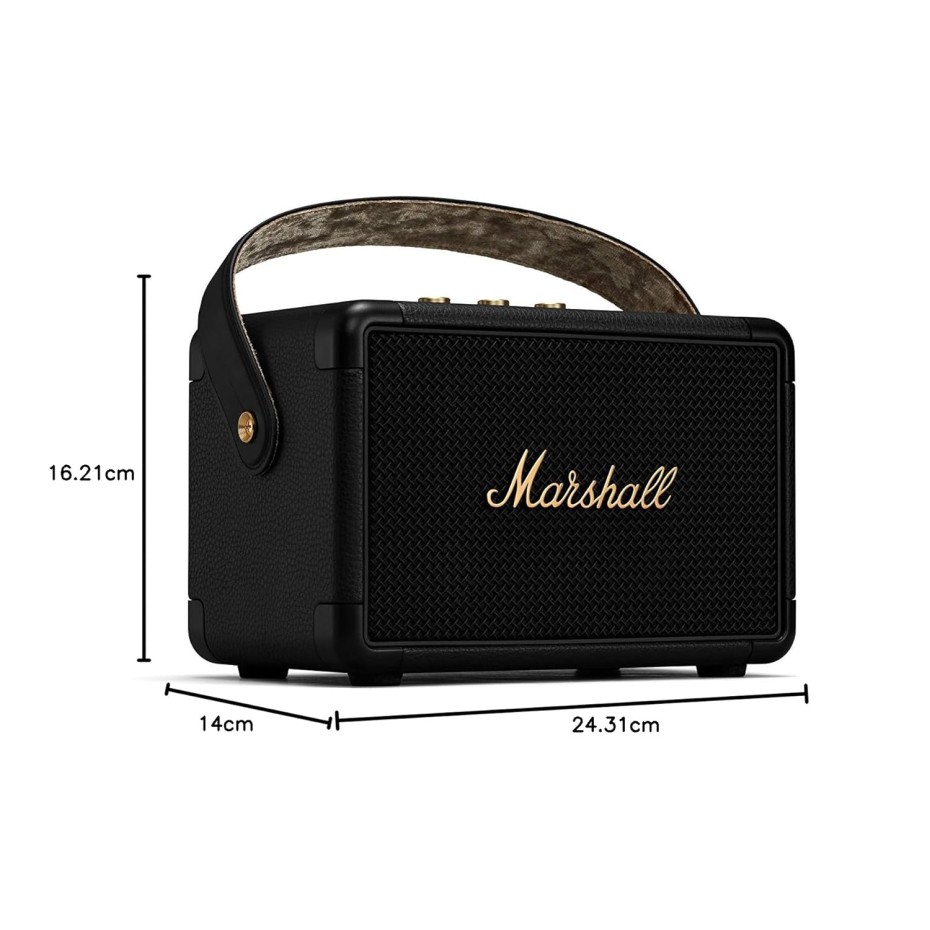 Marshall Kilburn II 36W Portable Bluetooth Speaker - Black & Brass Marshall Kilburn II 36W Portable Bluetooth Speaker - Black & Brass
