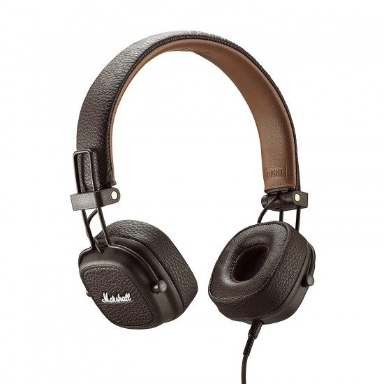 Marshall Major III Wired On Ear Headphones with Mic (Black)