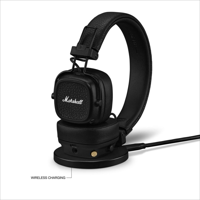 Marshall Major V Wireless On Ear Headphones, Black Marshall Major V Wireless On Ear Headphones, Black