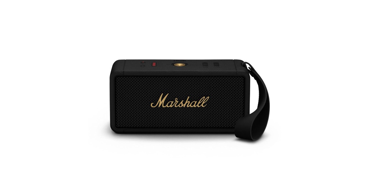 Marshall Middleton Portable Bluetooth Speaker with 20+ Hours of
