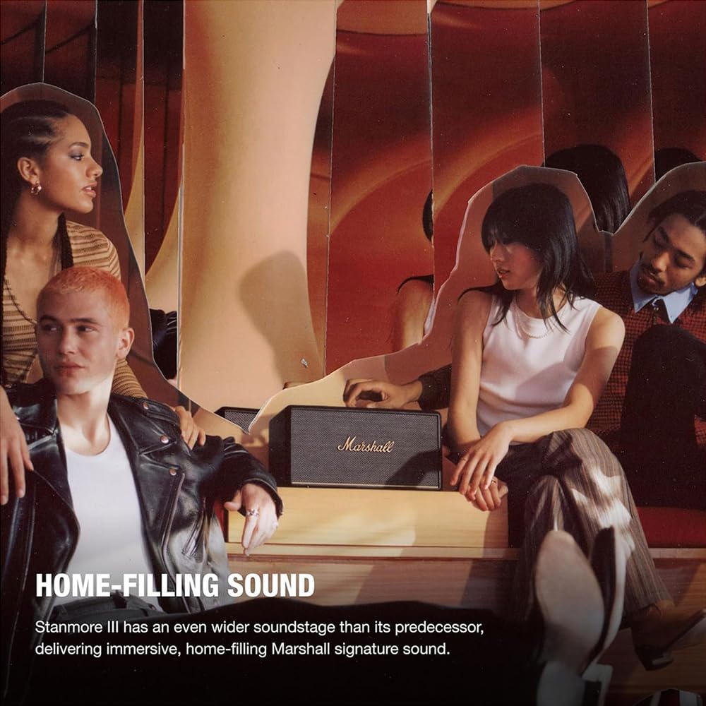 Marshall Stanmore III Wired Connectivity Home Speaker with Bluetooth 5.2 & RCA or 3.5mm Input - Black Marshall Stanmore III Wired Connectivity Home Speaker with Bluetooth 5.2 & RCA or 3.5mm Input - Black