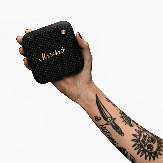 Marshall Willen Portable Bluetooth Speaker with 15+ Hours of Portable Playtime, Dust & Waterproof (IP67) 