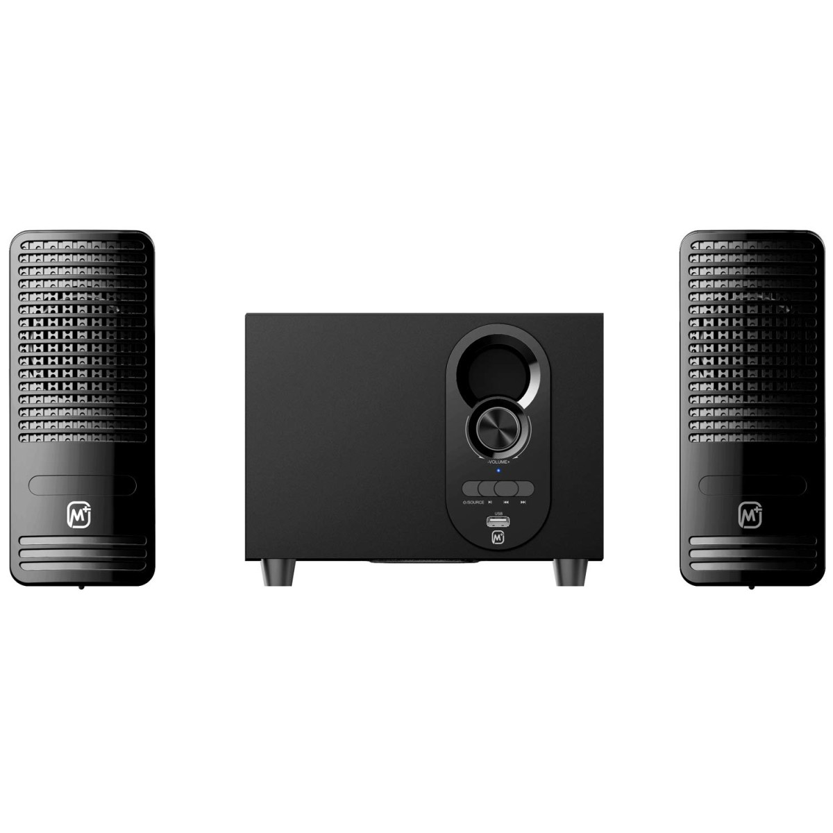 Matata MTM21311 True 12 Watt 2.1 Channel Multimedia Speaker with Built in Amplifier, Multi Connectivity - Wireless Bluetooth/AUX/USB, Remote Control (Black) Matata MTM21311 True 12 Watt 2.1 Channel Multimedia Speaker with Built in Amplifier, Multi Connectivity - Wireless Bluetooth/AUX/USB, Remote Control (Black)