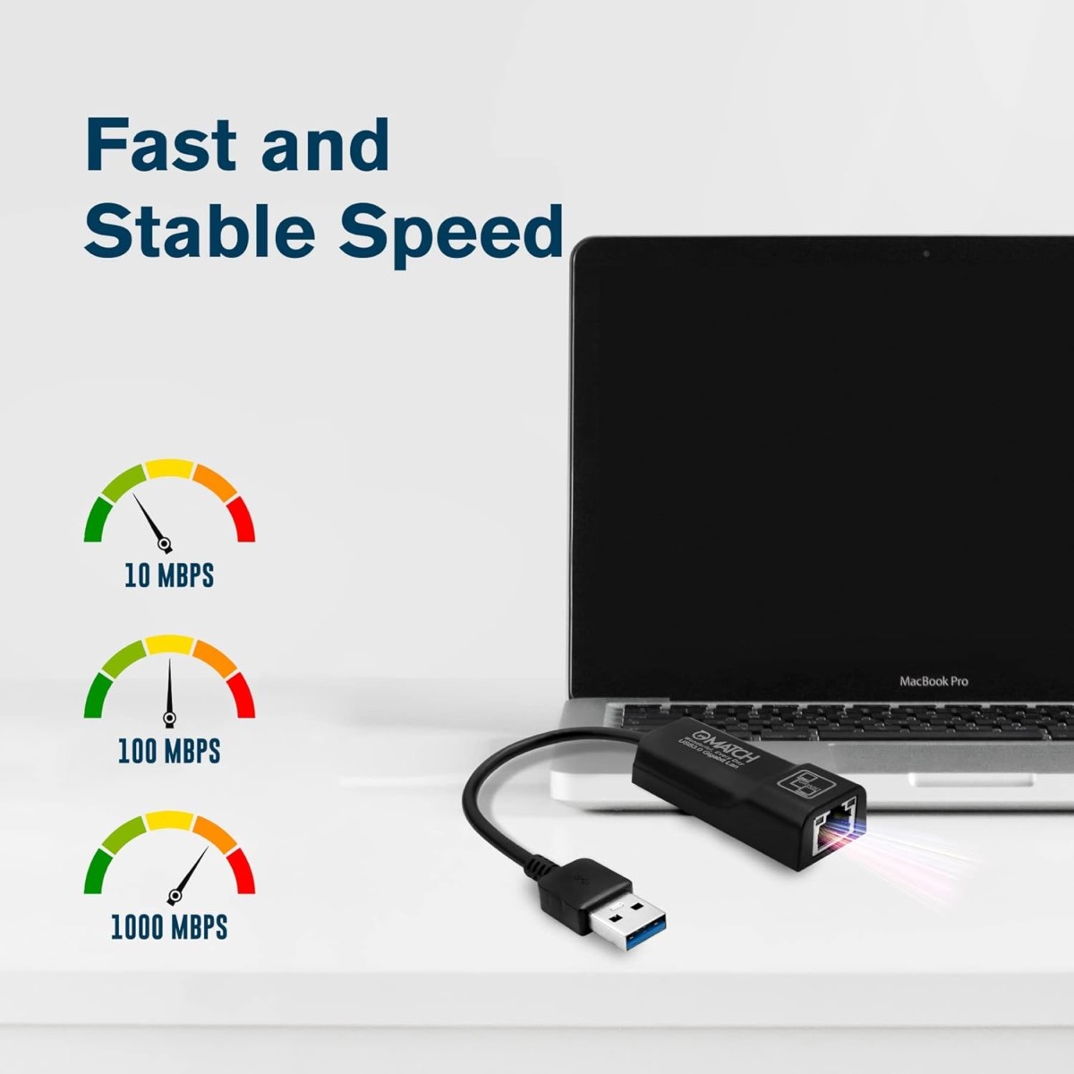 Match LB-Link 3.0 to RJ45 Gigabit LAN Network Adapter | Plug and Play|10/100/1000 Mbps Speed| Supports Windows 11/10/8/8.1/7/Mac OS