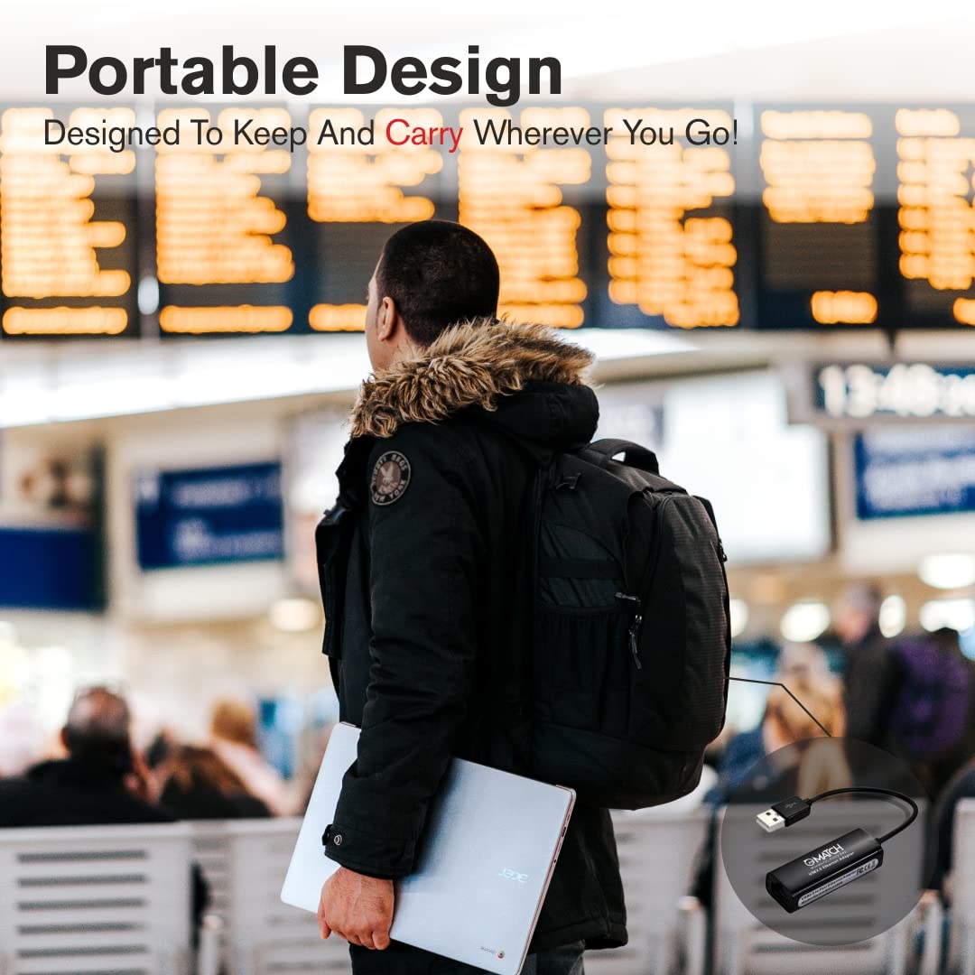 Match LB-Link 3.0 to RJ45 Gigabit LAN Network Adapter | Plug and Play|10/100/1000 Mbps Speed| Supports Windows 11/10/8/8.1/7/Mac OS