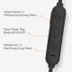 Matlek Bluetooth Earphone Wireless Headphone Neckband Earbud with Mic Sweat Proof (Black)