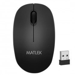 Matlek wireless mouse 2.4 ghz wireless connection  usb mini receiver 1200 dpi ambidextrous