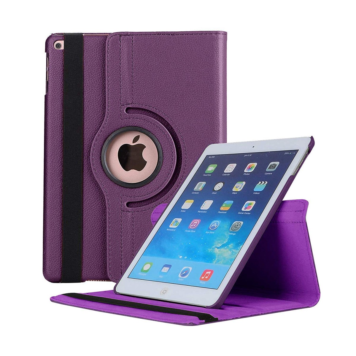 Mcart Rotate Flip ipad Cover iPad 9.7 case 2018/2017 5th ipad case 6th Generation Purple