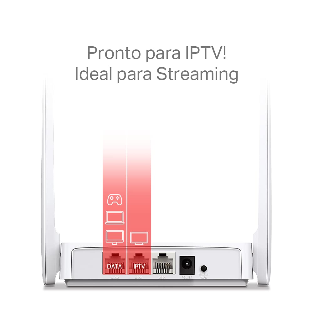 Mercusys MW325R 300Mbps Enhanced Wireless Wi-Fi WiFi Router | Four 5dBi High Gain Antennas | Coverage Upto 500 sq. ft