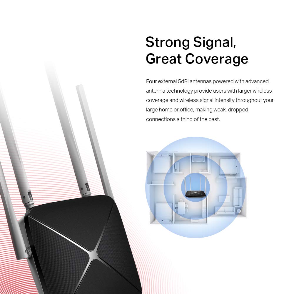 Mercusys N300 Wireless WiFi Router MW302R | Two 5dBi Antennas | 300Mbps Wi-Fi Speed