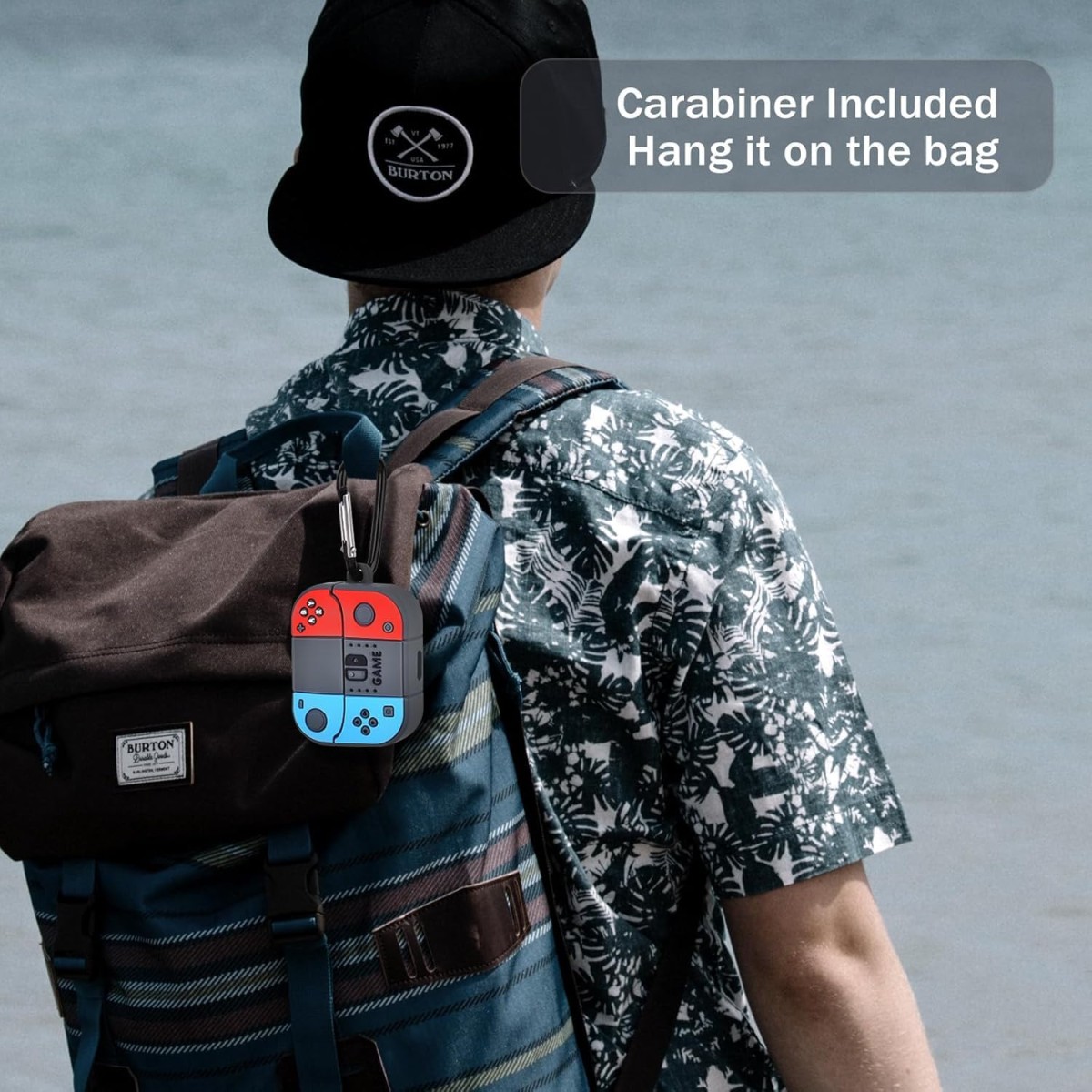 Meyaar Case Compatible with Samsung Galaxy Buds3 Pro/Galaxy Buds 3 with Keychain, Cute Cartoon Silicone Shockproof Protective Case for Men Women (Game Controller)