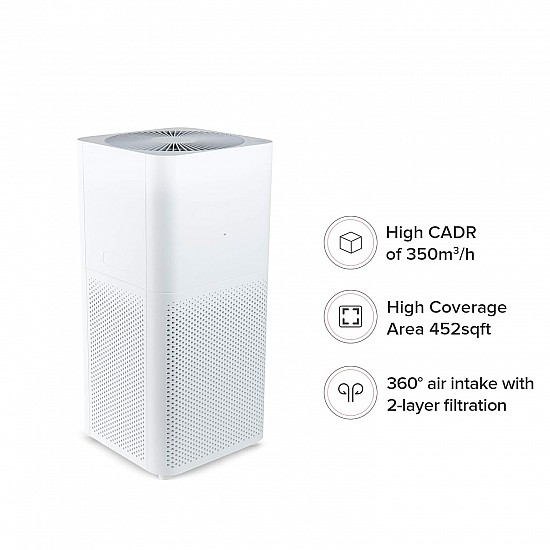 Mi Air Purifier 2C with True HEPA Filter (White)