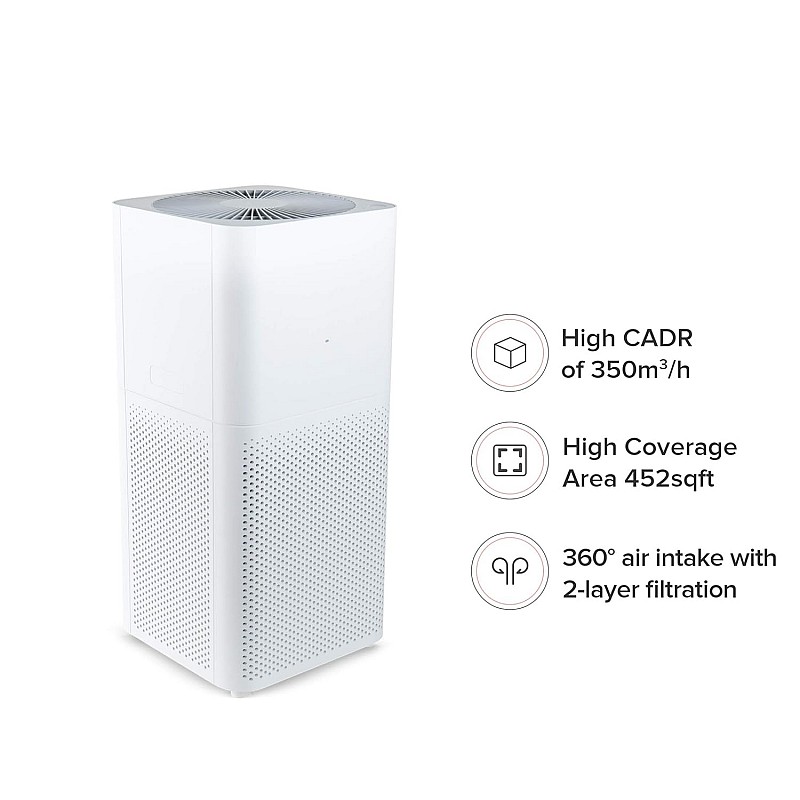 Mi Air Purifier 2C with True HEPA Filter (White)