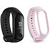 Mi Band 3 (Black) + Additional Strap (Pink)-