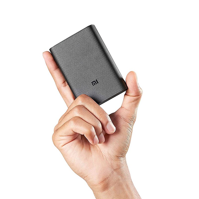 Mi Pocket Power Bank Pro Black 10000mAh Triple Output and Dual Input Port  Power Delivery