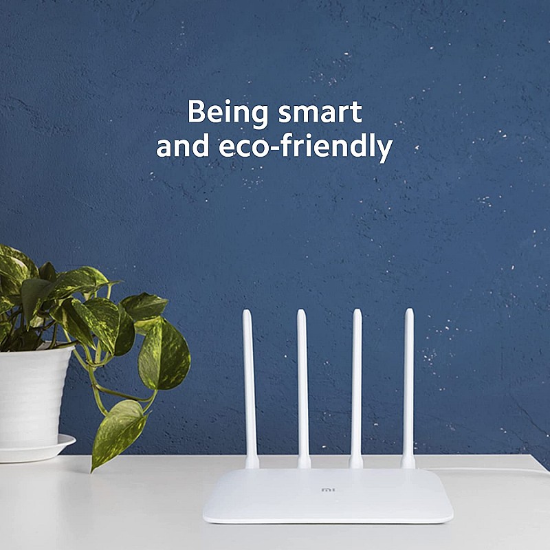 Mi Smart Router 4C, 300 Mbps with 4 high-Performance Antenna & App Control White