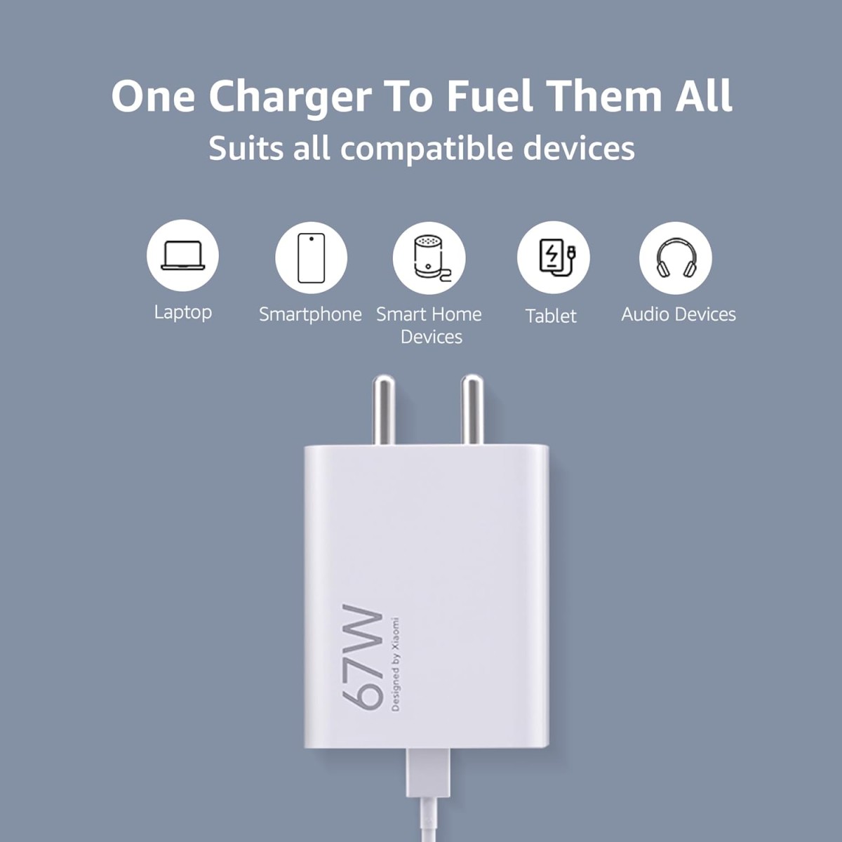 Mi Xiaomi 2A Fast Charger USB-A Power Adapter - Phone Wall Charger Compatible with Android, Samsung Galaxy, Xiaomi Redmi, Headphones
