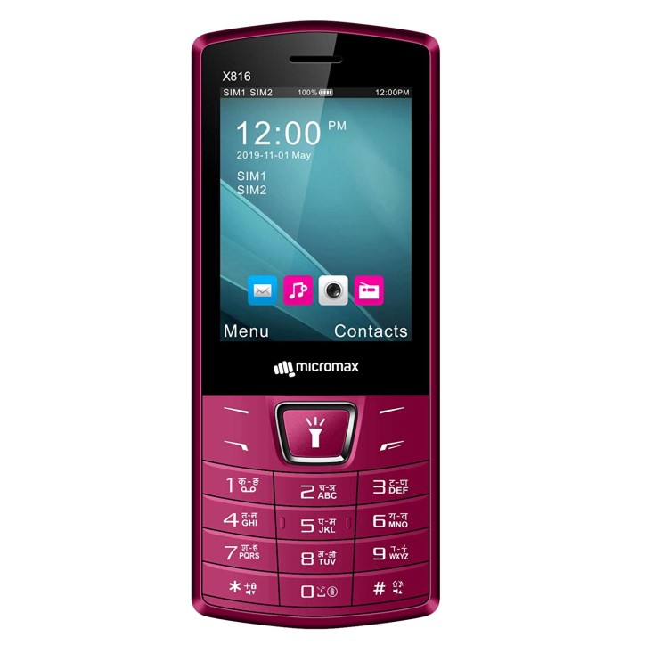 Micromax Dual SIM X816, Black and Maroon Micromax Dual SIM X816, Black and Maroon