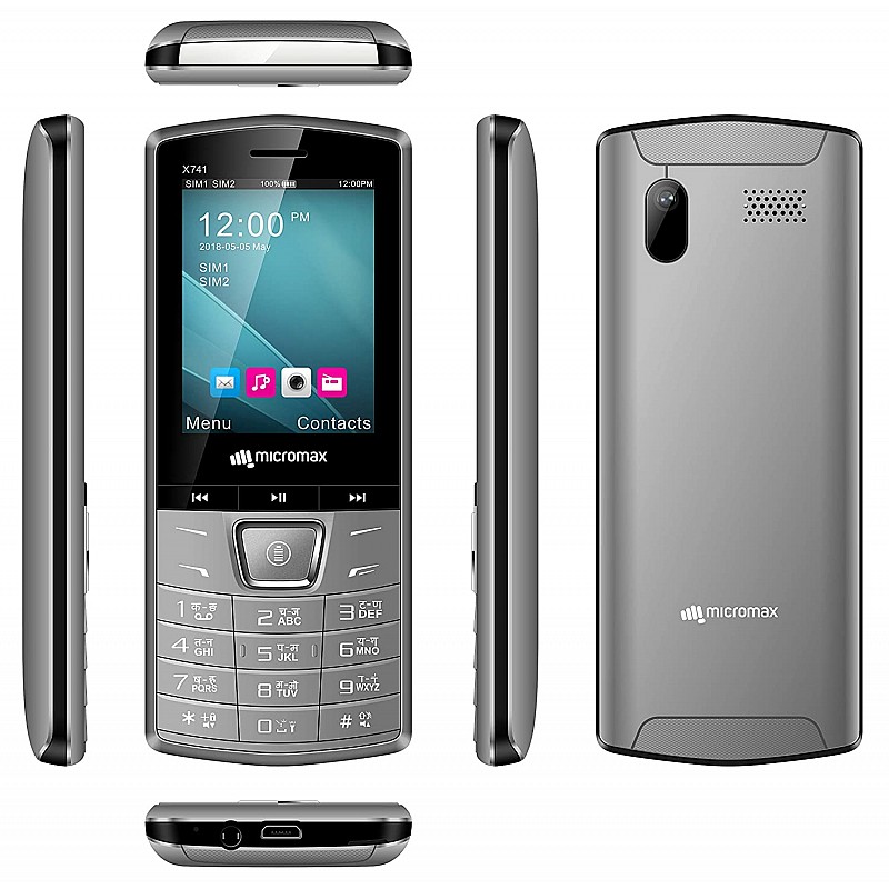 Micromax X741 (Grey Ultra Bright LED Light, 1750mAh)