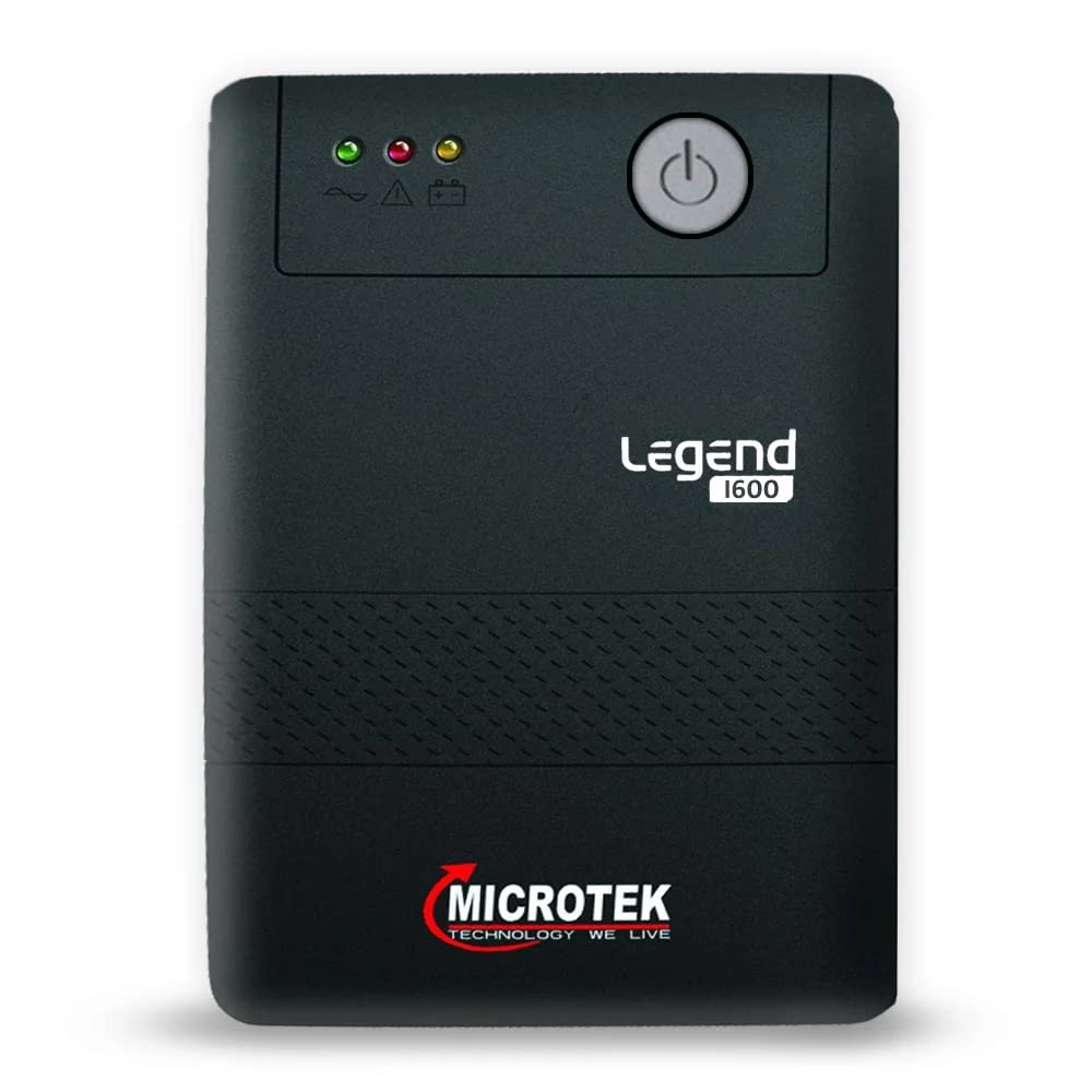Microtek Legend 1600 Line Interactive UPS 1600VA/960W | Microprocessor Based UPS for Gaming PC, Desktop & Home Office | Power Backup & Protection | 2 Year Electronics Warranty + 1 Year Battery Microtek Legend 1600 Line Interactive UPS 1600VA/960W | Microprocessor Based UPS for Gaming PC, Desktop & Home Office | Power Backup & Protection | 2 Year Electronics Warranty + 1 Year Battery