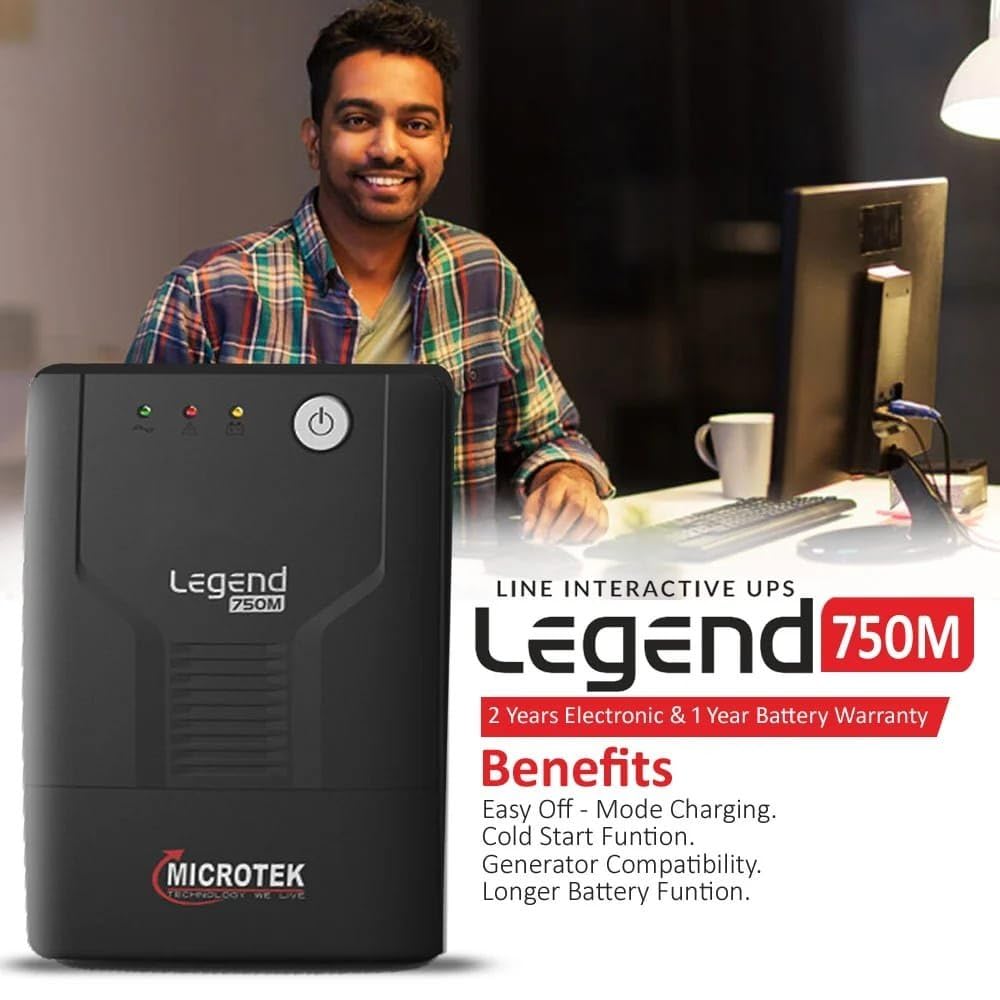 Microtek Line Interactive Legend 650 UPS System an Ideal Power Backup & Protection