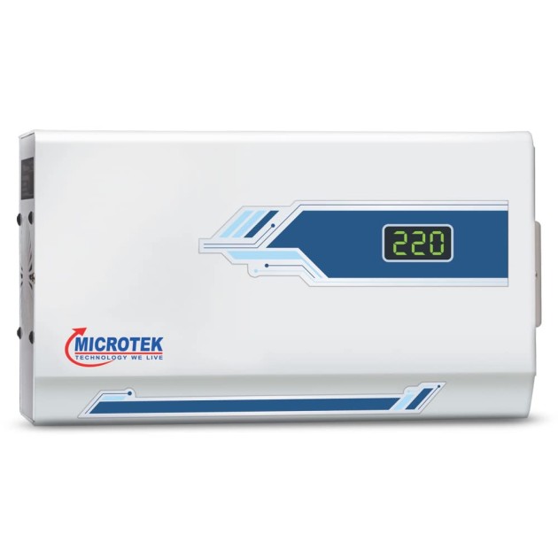 Microtek PEARL EM 4140+ Automatic Voltage Stabilizer for AC Air Conditioner up to 1.5 Ton | Input Range 140V-290V | Digital Display | Wall Mounted | Low & High Cut-Off | Energy Efficient Microtek PEARL EM 4140+ Automatic Voltage Stabilizer for AC Air Conditioner up to 1.5 Ton | Input Range 140V-290V | Digital Display | Wall Mounted | Low & High Cut-Off | Energy Efficient