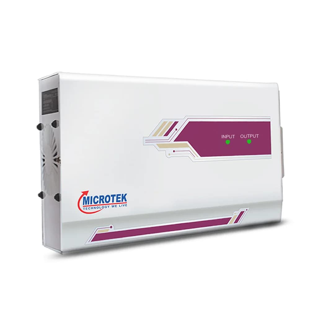 Microtek PEARL EM 4170+ Automatic Voltage Stabilizer for AC Air Conditioner up to 1.5 Ton | 170V - 270±5V Input Range | LED Display | Wall Mounted | Low & High Cut-Off | Energy Efficient Microtek PEARL EM 4170+ Automatic Voltage Stabilizer for AC Air Conditioner up to 1.5 Ton | 170V - 270±5V Input Range | LED Display | Wall Mounted | Low & High Cut-Off | Energy Efficient