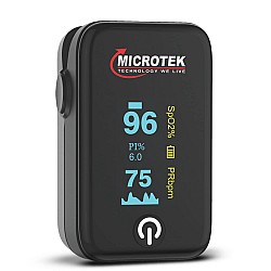 Microtek Pulse Oximeter with Oxygen Saturation Monitor, Heart Rate and SpO2 Levels Oxygen Meter with OLED Display