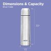 Milton Flip Lid 1000 Thermosteel Water Bottle 1 LTR, 24 Hr Hot and Cold I Leak Proof Lid, ISI Certified I Vacuum Insulated I for Office, Gym, School I Silver Milton Flip Lid 1000 Thermosteel Water Bottle 1 LTR, 24 Hr Hot and Cold I Leak Proof Lid, ISI Certified I Vacuum Insulated I for Office, Gym, School I Silver