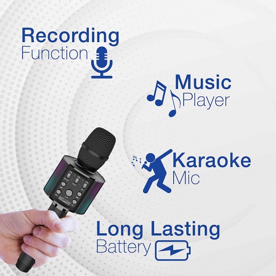 Mitashi Wireless Karaoke Mic with Inbuilt Speakers and Bluetooth MK 1020