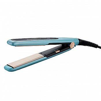 Morphy Richards HS1000 Hair Straightener for Women| Large Ceramic Heating Plate| Temperature Upto 210°C|Quick Heating in 60-Sec|Easy Plate Lock|2Yr Warranty|Aqua Blue & Black|Gift for Her