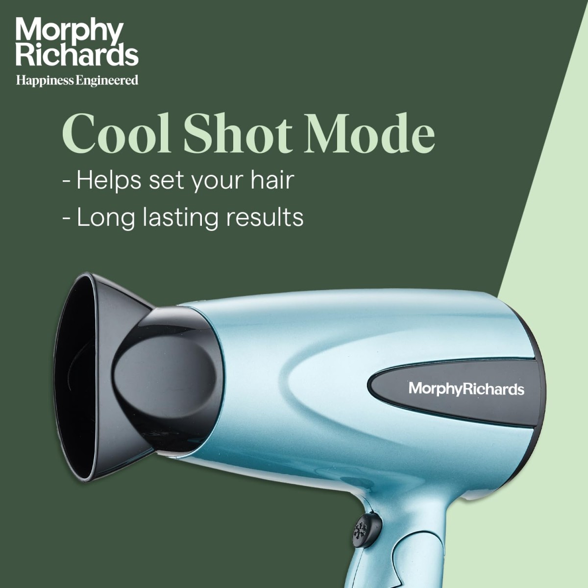 Morphy Richards Idazzle Hd121Dc 1200W Hair Dryer|2-Speed 2-Heat Setting|Hair Dryer With Detachable Concentrator| Foldable Handle Dryer|2 Yr Warranty|1200 Watt|Aqua Blue & Black|Gift for Him and Her Morphy Richards Idazzle Hd121Dc 1200W Hair Dryer|2-Speed 2-Heat Setting|Hair Dryer With Detachable Concentrator| Foldable Handle Dryer|2 Yr Warranty|1200 Watt|Aqua Blue & Black|Gift for Him and Her