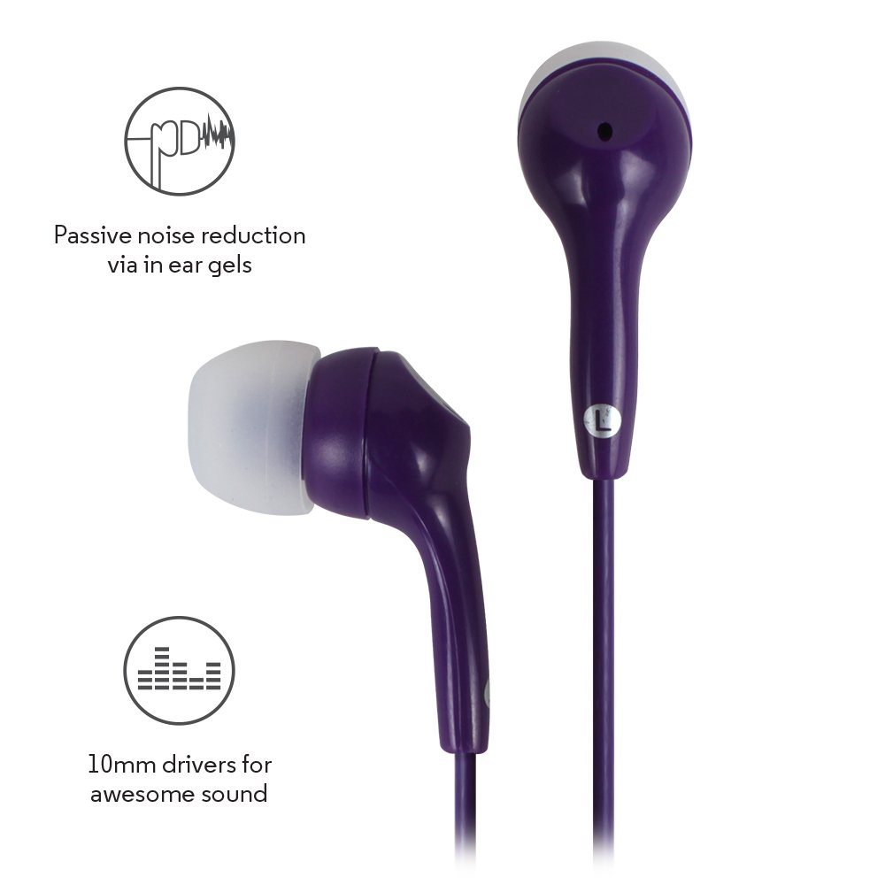 Motorola Earbuds 2 Wired Earphones (Purple)