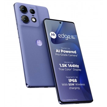 Motorola Edge 50 Pro 5G with 125W Charger (Luxe Lavender, 256 GB) (12 GB RAM) {open box}