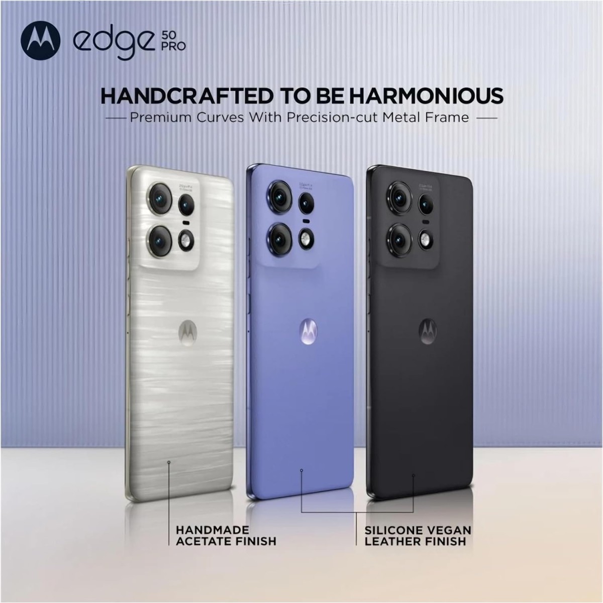 Motorola Edge 50 Pro 5G with 125W Charger (Luxe Lavender, 256 GB) (12 GB RAM) {open box}