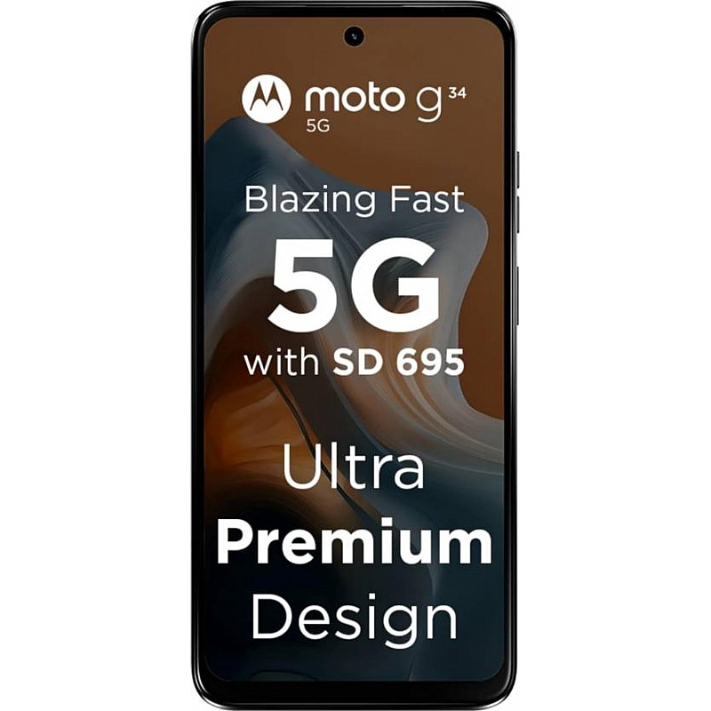 Motorola G34 5G (Charcol Black, 4GB RAM, 128GB Storage) (Refurbished)