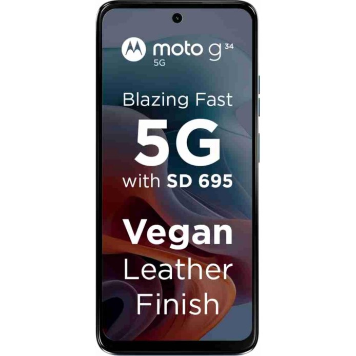 Motorola G34 5G (Ice Blue, 8GB RAM, 128GB Storage) (Refurbished)