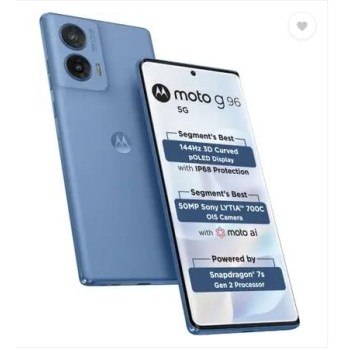 Motorola G96 144Hz 3D Curved pOLED (ASHLEIGHBLUE, 8GB RAM, 128GB Storage)