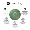 Motorola Moto Tag Smart Tracker, 1 Pack (Android 9+ Compatible, Bluetooth 5.4, IP67 Water Protection, USB-C, Ultra Wideband, Finder for Keys, Luggage and Much More), Starlight Blue