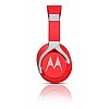 Motorola Pulse 200 Bass Over-Ear Stereo Headphone Extra Bass & Alexa (Red)