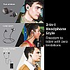 Motorola Tech3 3-in-1 Smart True Wireless Headphones - Cordless Earbuds, Sport Wire, Audio Plug-in - Sweatproof, Built-in Microphone, Charging Case with Cable Storage System - Mocha-Bronze