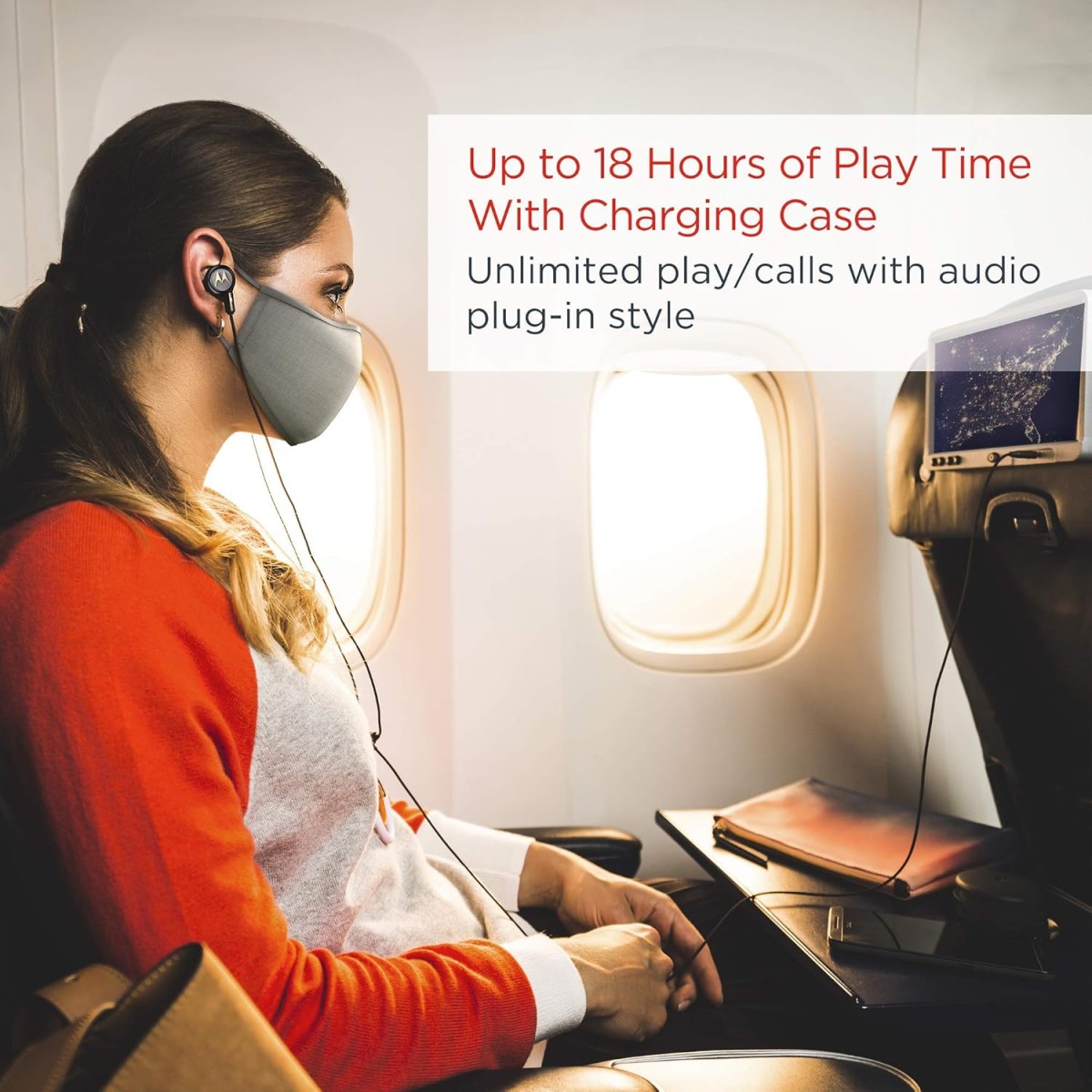 Motorola Tech3 3-in-1 Smart True Wireless Headphones - Cordless Earbuds, Sport Wire, Audio Plug-in - Sweatproof, Built-in Microphone, Charging Case with Cable Storage System - Mocha-Bronze Motorola Tech3 3-in-1 Smart True Wireless Headphones - Cordless Earbuds, Sport Wire, Audio Plug-in - Sweatproof, Built-in Microphone, Charging Case with Cable Storage System - Mocha-Bronze