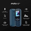 Motorola a10 Dual Sim keypad Mobile with 1750 mAh Battery, Expandable Storage Upto 32GB, Wireless FM with Recording-Dark Blue