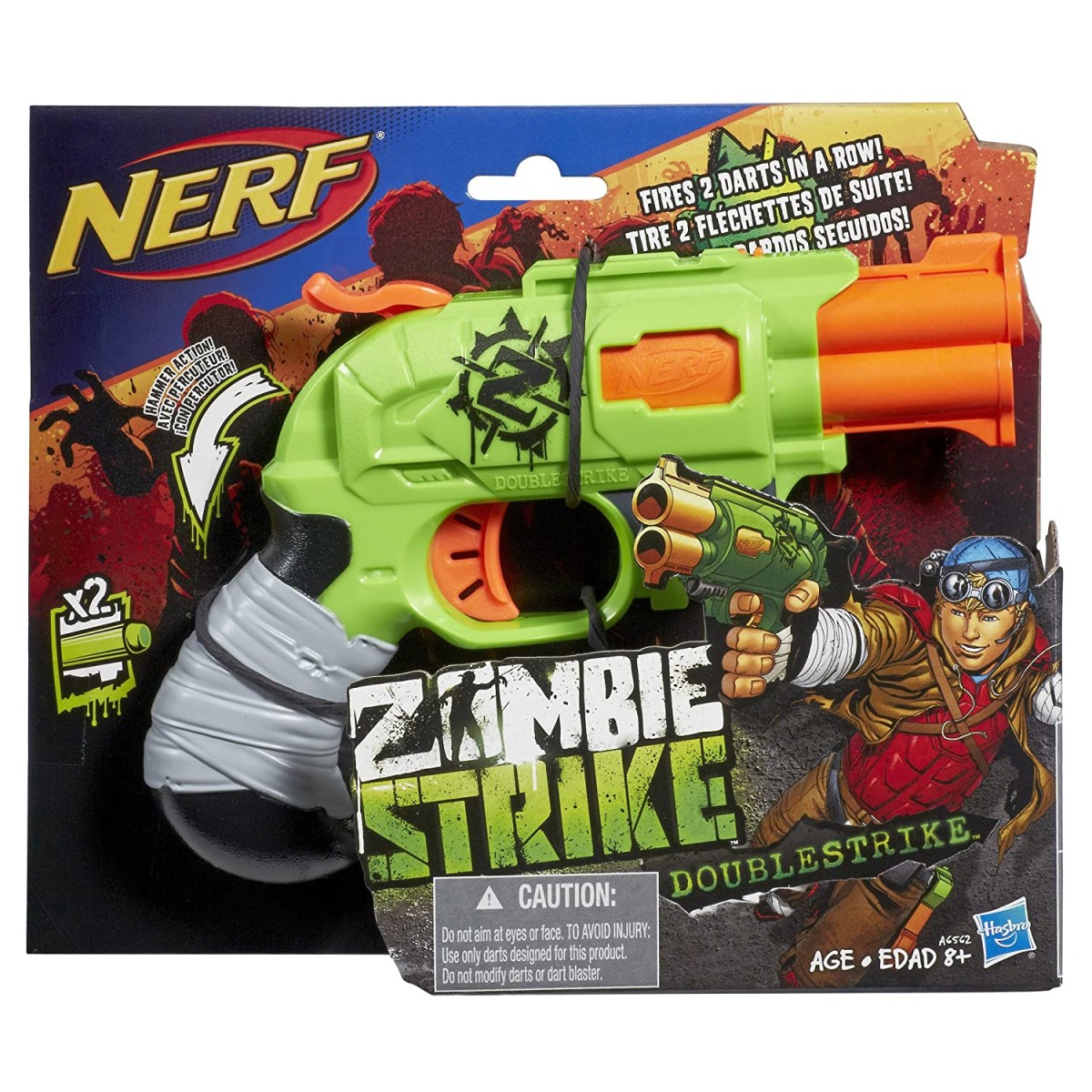 NERF Zombie Strike Double Strike Includes darts For Kids NERF Zombie Strike Double Strike Includes darts For Kids