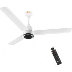 Orient Electric Ujala Prime 5 Star 1200 mm BLDC Motor with Remote 3 Blade Ceiling Fan (White, Pack of 1)