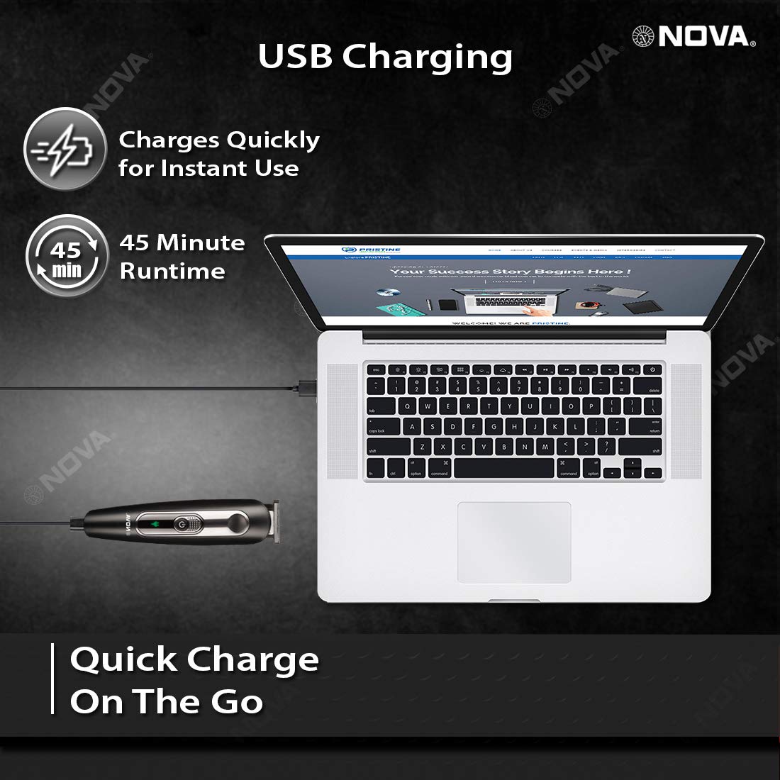 NOVA NG 1149 Super Groom-Series-8-in-1-Grooming-Kit-Black