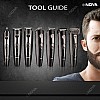 NOVA NG 1149 Super Groom Series 8 in 1 Grooming Kit (Black)