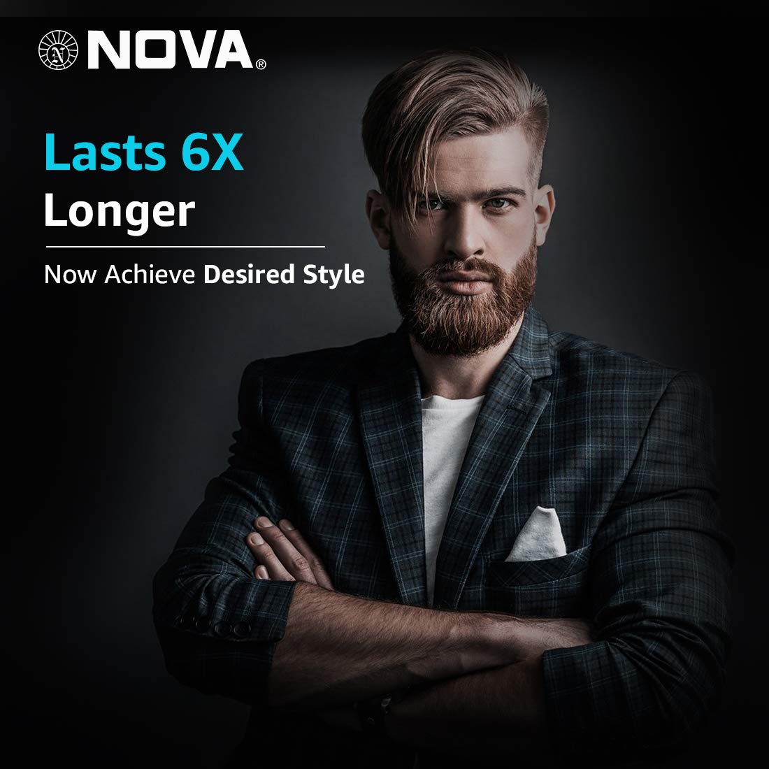 NOVA NG 1152 Cordless Rechargeable: 60 Minutes Runtime Multi Grooming Trimmer for Men (Blue)