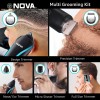 NOVA NG 1152 Cordless Rechargeable: 60 Minutes Runtime Multi Grooming Trimmer for Men (Blue)