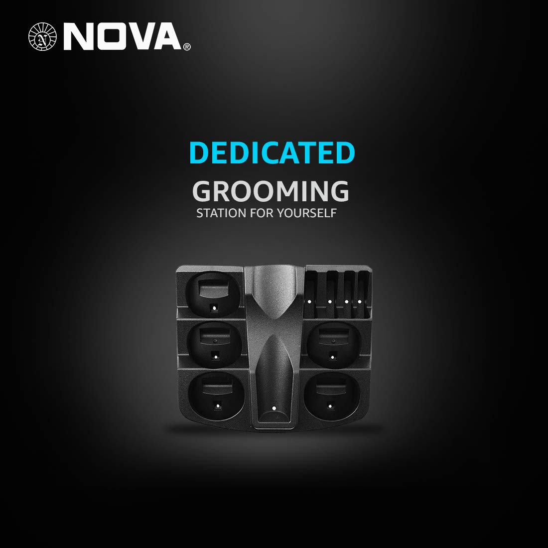 NOVA NG 1152 Cordless Rechargeable: 60 Minutes Runtime Multi Grooming Trimmer for Men (Blue)
